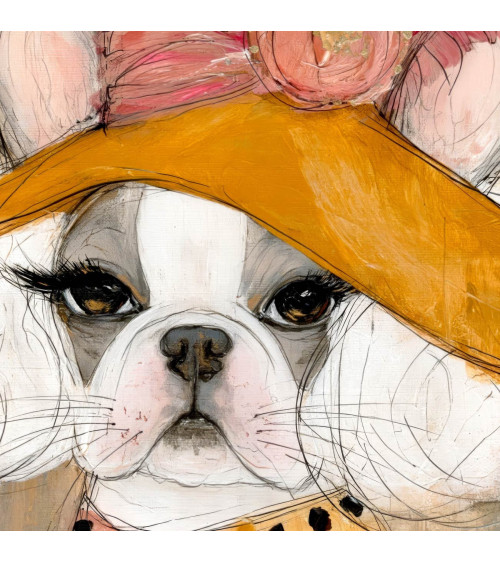 Glam Frenchie 03 – glam frenchie feathered hat | Mamidu