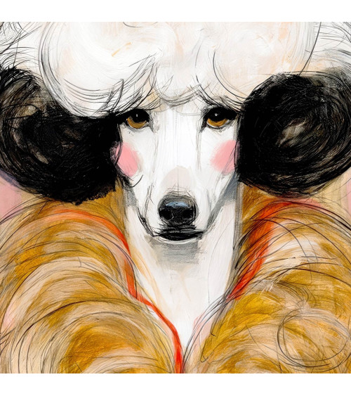 Glam Poodle 01 – glam poodle fur collar panel | Mamidu