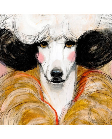 Glam Poodle 01 – glam poodle fur collar panel | Mamidu