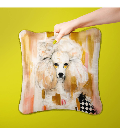 Glam Poodle 03 – Cremepudel mit Harlekin | Mamidu