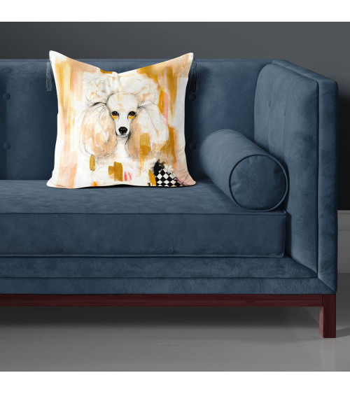 Glam Poodle 03 – Cremepudel mit Harlekin | Mamidu