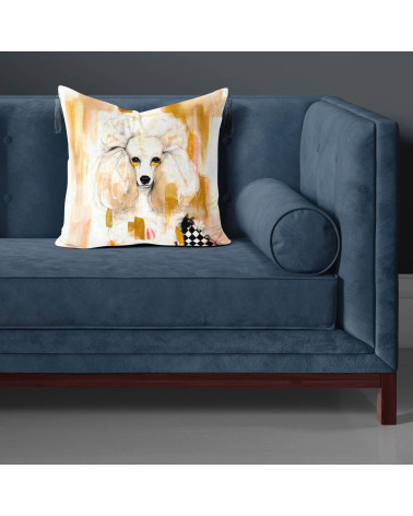 Glam Poodle 03 – Cremepudel mit Harlekin | Mamidu
