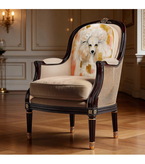 Glam Poodle 03 – Cremepudel mit Harlekin | Mamidu