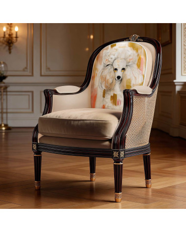 Glam Poodle 03 – Cremepudel mit Harlekin | Mamidu