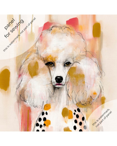 Glam Poodle 04 – kudłaty pudel w różu | Mamidu