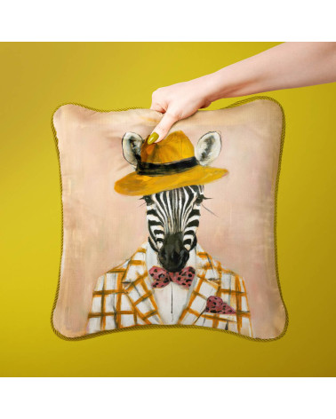 Dapper Zebra 03 – zebra w musztardowym kapeluszu | Mamidu