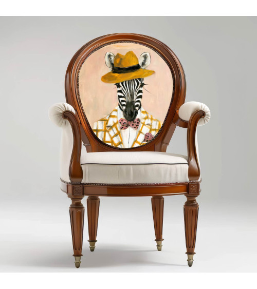 Dapper Zebra 03 – zebra w musztardowym kapeluszu | Mamidu