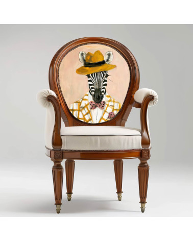 Dapper Zebra 03 – zebra w musztardowym kapeluszu | Mamidu