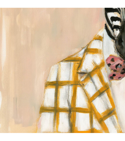 Dapper Zebra 03 – zebra w musztardowym kapeluszu | Mamidu