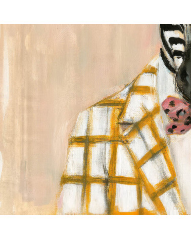 Dapper Zebra 03 – zebra w musztardowym kapeluszu | Mamidu