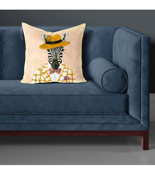 Dapper Zebra 03 – zebra w musztardowym kapeluszu | Mamidu