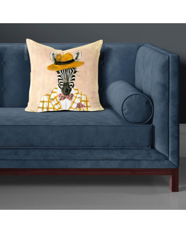 Dapper Zebra 03 – zebra w musztardowym kapeluszu | Mamidu