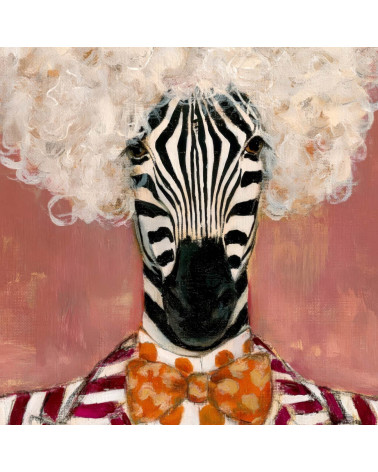 Dapper Zebra 04 – Zebra mit Lockenkopf | Mamidu
