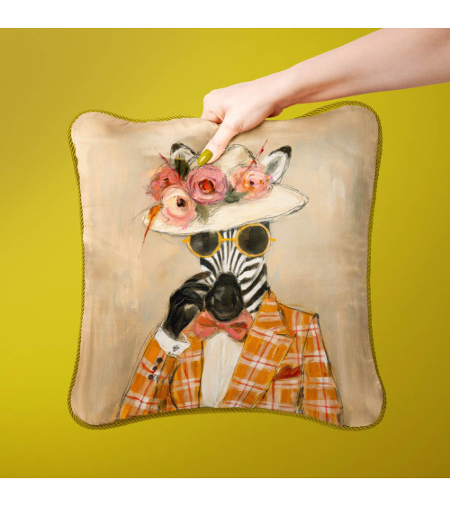 Dapper Zebra 05 – zebra w kapeluszu z różami | Mamidu