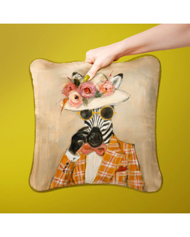 Dapper Zebra 05 – zebra w kapeluszu z różami | Mamidu