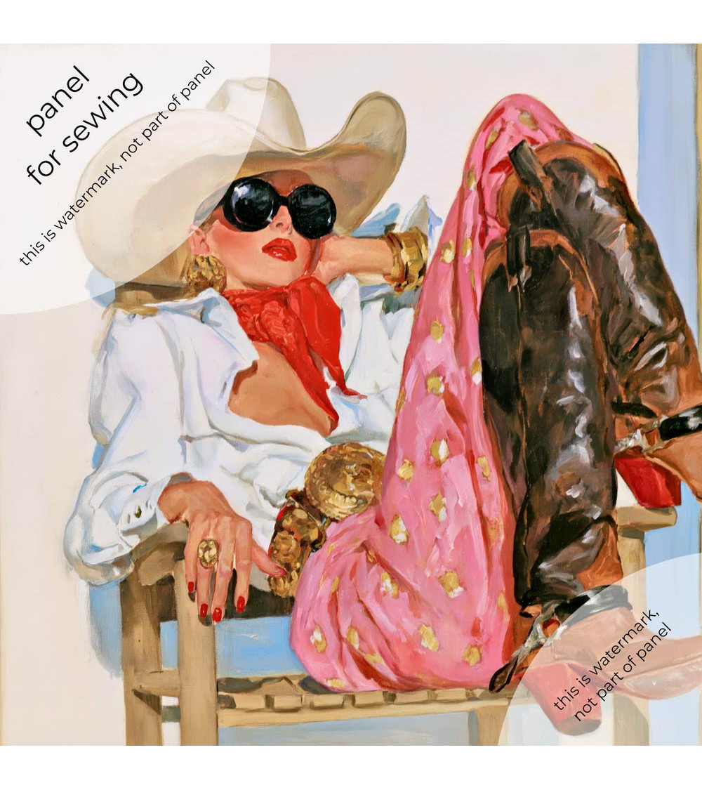 Retro Cowgirl 01 – Retro-Cowgirl mit Sonnenbrille | Mamidu
