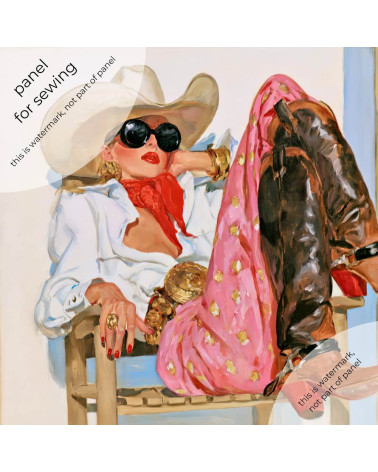 Retro Cowgirl 01 – Retro-Cowgirl mit Sonnenbrille | Mamidu