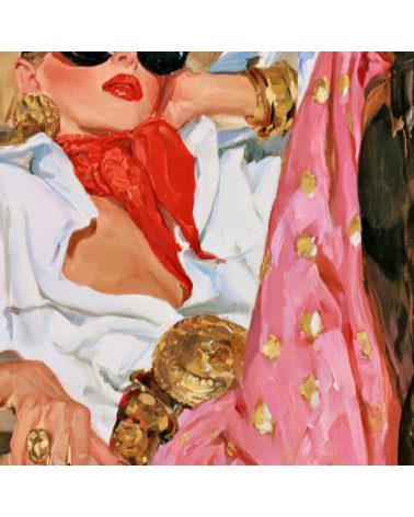 Retro Cowgirl 01 – Retro-Cowgirl mit Sonnenbrille | Mamidu