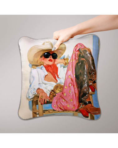 Retro Cowgirl 01 – Retro-Cowgirl mit Sonnenbrille | Mamidu