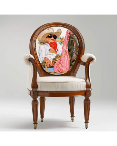 Retro Cowgirl 01 – Retro-Cowgirl mit Sonnenbrille | Mamidu