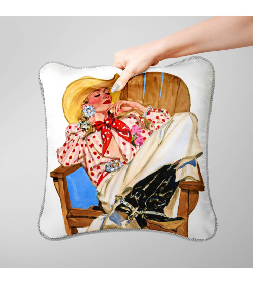 Retro Cowgirl 02 – Cowgirl in Punktebluse | Mamidu