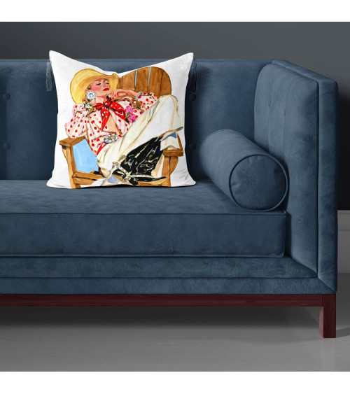 Retro Cowgirl 02 – Cowgirl in Punktebluse | Mamidu