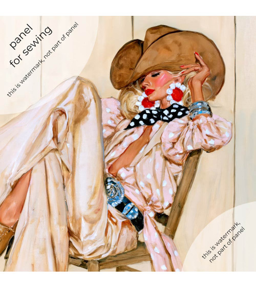 Retro Cowgirl 03 – cowgirl with big earrings | Mamidu