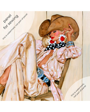 Retro Cowgirl 03 – cowgirl with big earrings | Mamidu