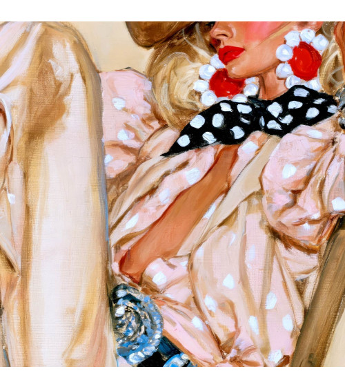 Retro Cowgirl 03 – cowgirl with big earrings | Mamidu