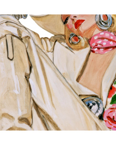 Retro Cowgirl 06 – cowgirl in cream suit panel | Mamidu