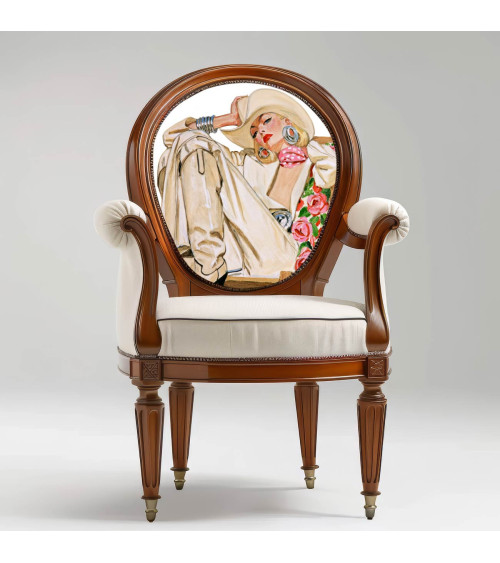 Retro Cowgirl 06 – cowgirl in cream suit panel | Mamidu