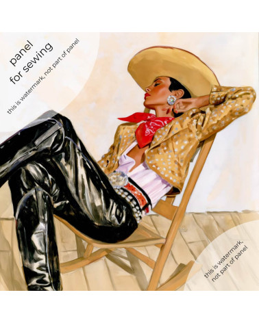 Retro Cowgirl 07 – cowgirl in black leather | Mamidu