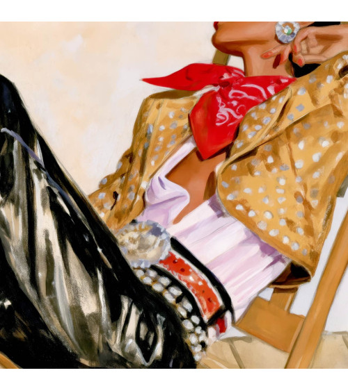 Retro Cowgirl 07 – cowgirl in black leather | Mamidu