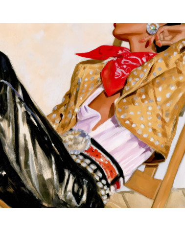 Retro Cowgirl 07 – cowgirl in black leather | Mamidu