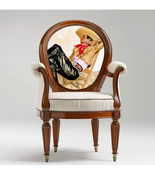 Retro Cowgirl 07 – cowgirl in black leather | Mamidu