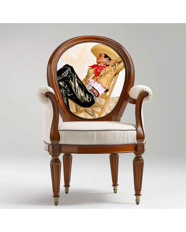 Retro Cowgirl 07 – cowgirl in black leather | Mamidu