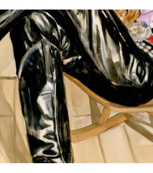 Retro Cowgirl 07 – cowgirl in black leather | Mamidu
