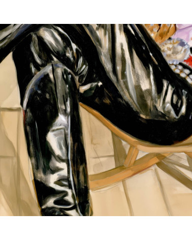 Retro Cowgirl 07 – cowgirl in black leather | Mamidu