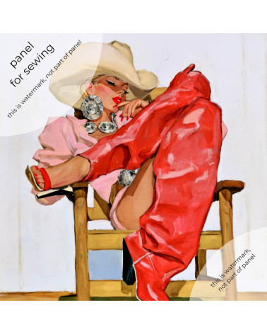 Retro Cowgirl 08 – cowgirl in red chaps | Mamidu