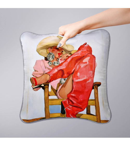 Retro Cowgirl 08 – cowgirl in red chaps | Mamidu