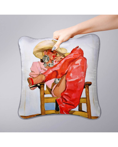 Retro Cowgirl 08 – cowgirl in red chaps | Mamidu