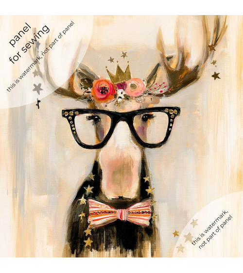 Crowned Moose 01 – łoś w koronie z kwiatów | Mamidu