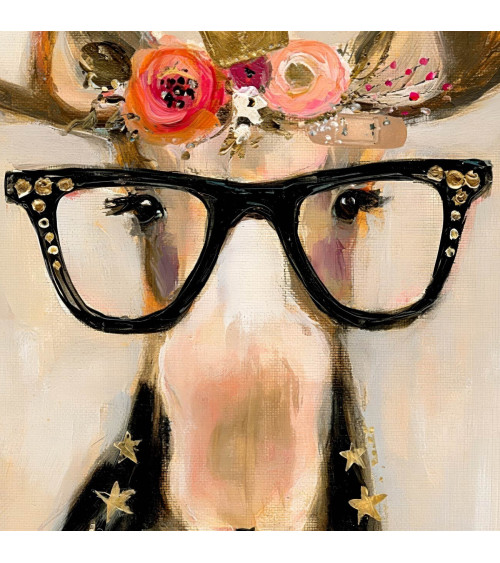 Crowned Moose 01 – crowned moose in glasses | Mamidu