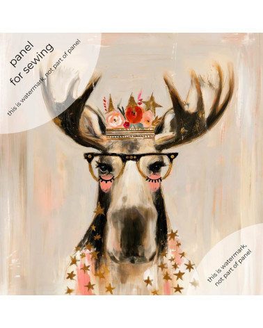 Crowned Moose 02 – Elch mit Rosenkrone | Mamidu