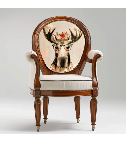 Crowned Moose 02 – Elch mit Rosenkrone | Mamidu