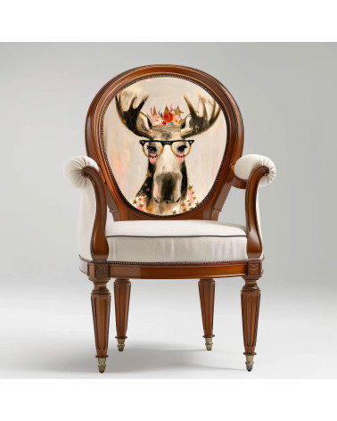 Crowned Moose 02 – Elch mit Rosenkrone | Mamidu