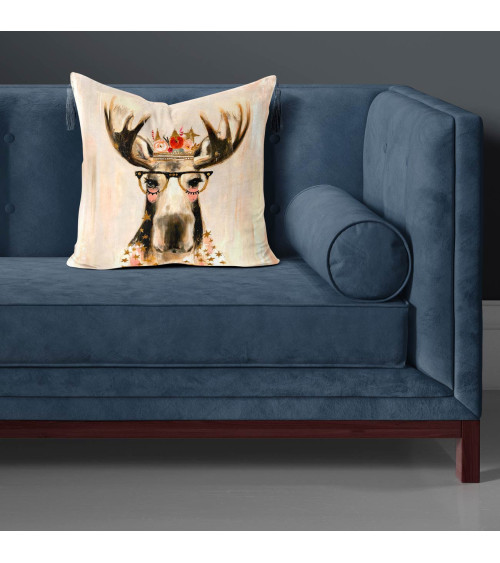 Crowned Moose 02 – Elch mit Rosenkrone | Mamidu