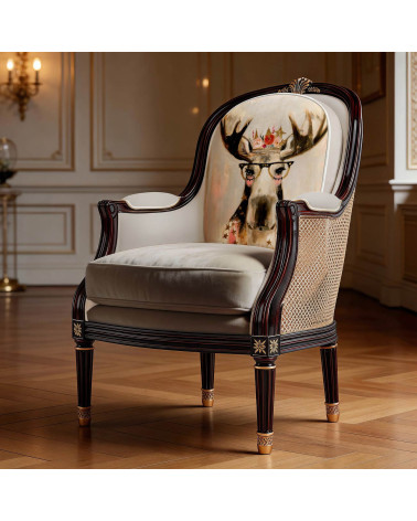 Crowned Moose 02 – Elch mit Rosenkrone | Mamidu