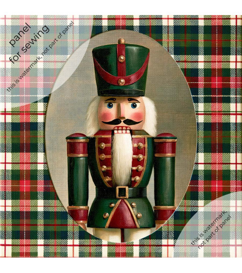 Plaid Nutcracker 01 – dziadek do orzechów na kracie | Mamidu