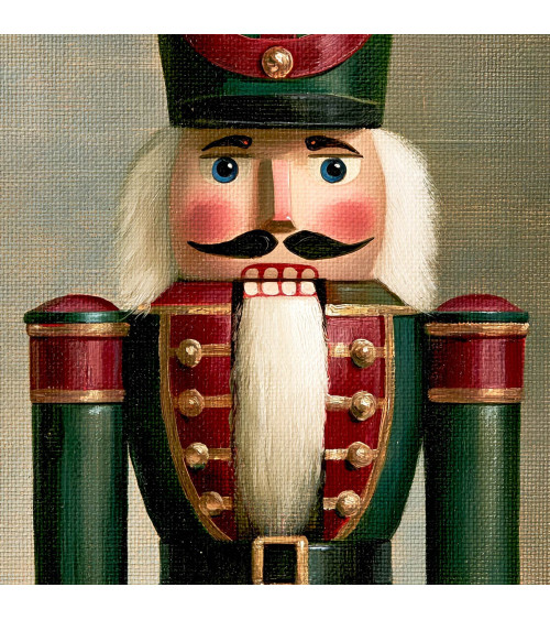 Plaid Nutcracker 01 – nutcracker on tartan panel | Mamidu